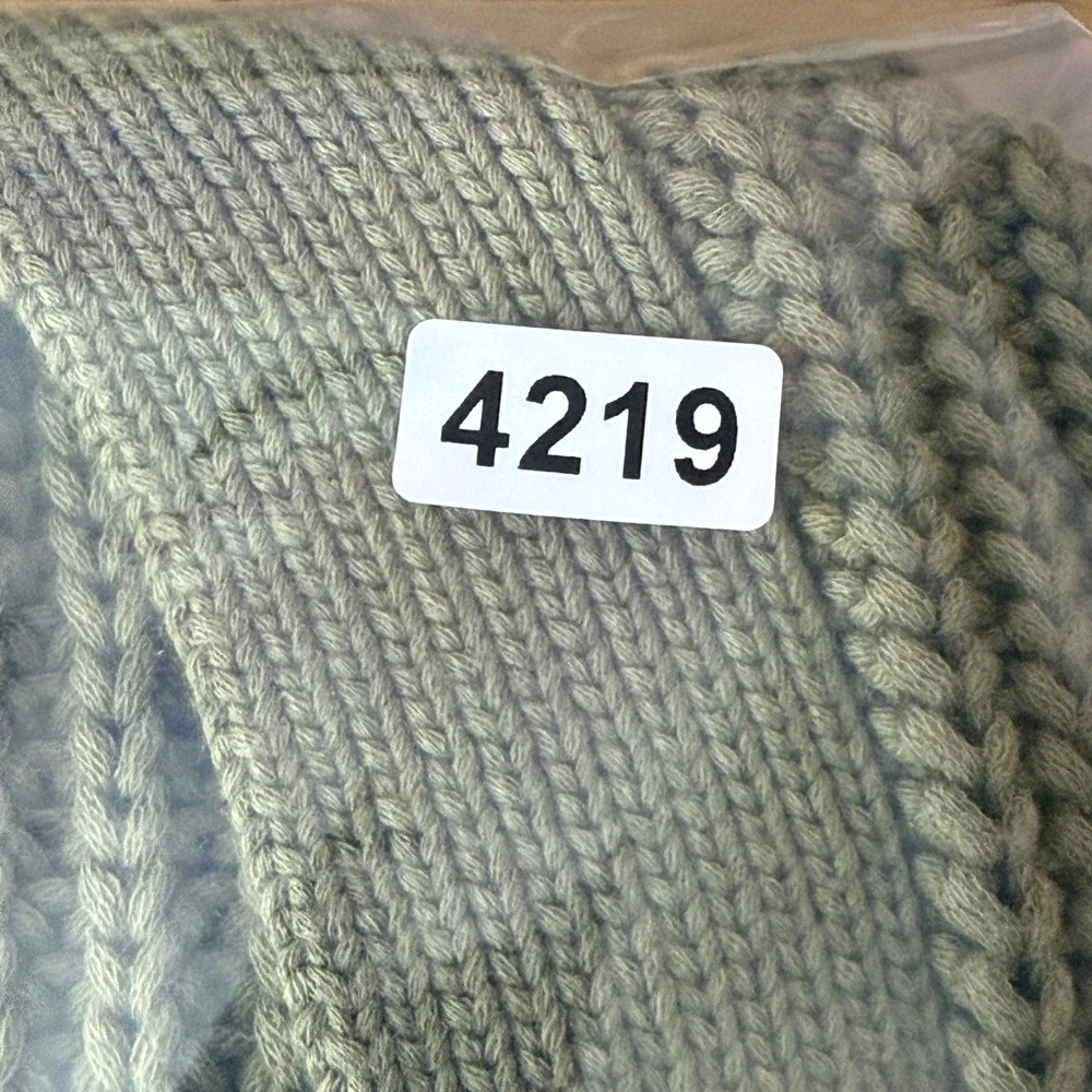 Jenni Kayne NWOT Womens Olive Green Organic Cotton Blend Knit Cardigan Sweater S